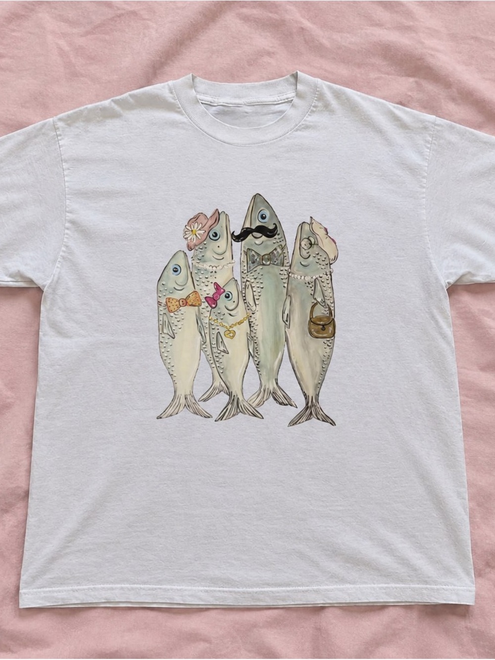 White Fish Family Gildan Graphic Tee